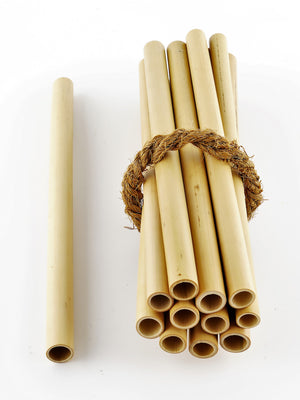 Coco Candle Co - bamboo drinking straws in bundle