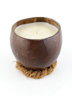 Coco Candle Co - 300g polished coconut shell soy candle with premium fragrances