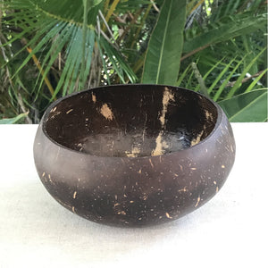 Coco Candle Co - jumbo sized polished coconut bowl 800ml+