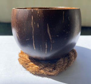 Polished coconut bowl 250ml - Coco Candle Co